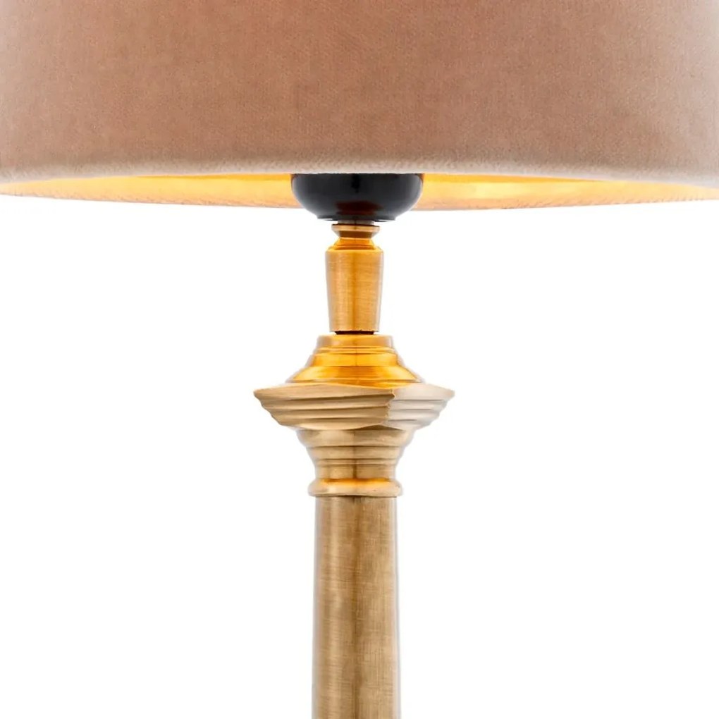 Veioza, lampa de masa cu baza inalta, finisaj brass, H-53cm, Cologne Small 101642 HZ