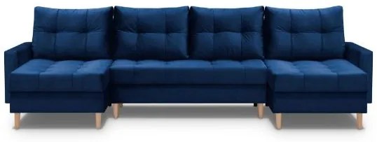 Coltar extensibil forma U albastru inchis Scandi