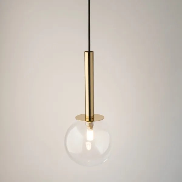 Lustră pe cablu DAISY 1xG9/12W/230V d. 14 cm auriu/negru/transparent