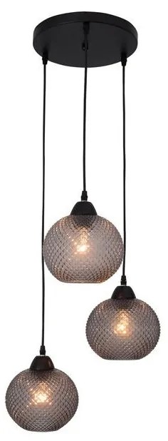 Lustra design modern Porto 3L gri NVL-8103994