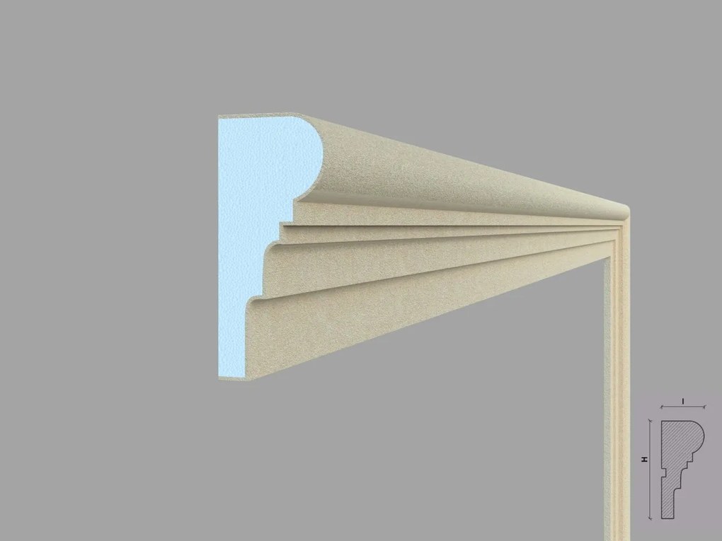 Ancadrament fereastra exterior FP114 dimensiuni 115x50x2000mm