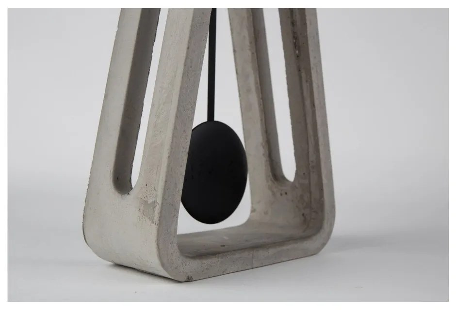 Ceas de masă din beton Zuiver Pendulum, gri