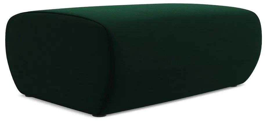 Taburet verde cu tapițerie din catifea Kapua – Makamii