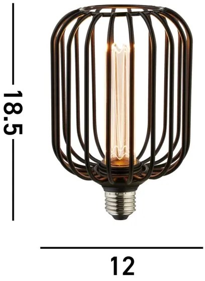 Searchlight 26005BK - Bec LED decorativ GLOBE E27/4,5W/230V 2700K