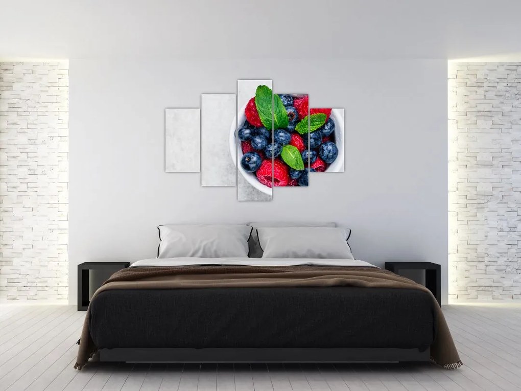 Tablou - bol cu fructe de pădure (150x105 cm)