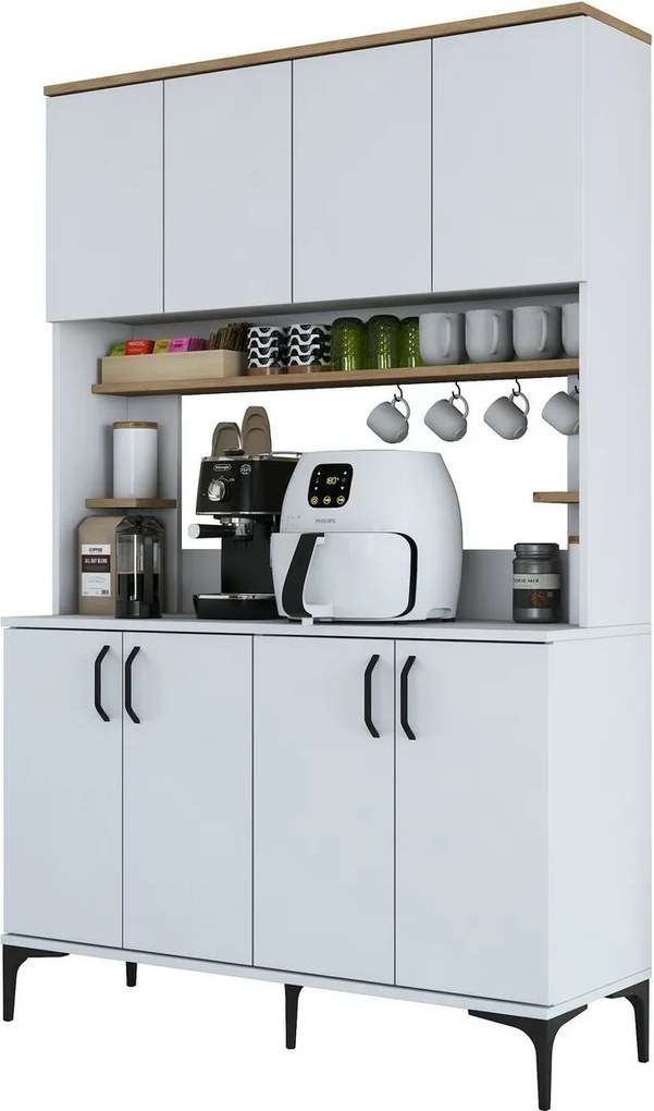 Dulap Jevy Walnut and White