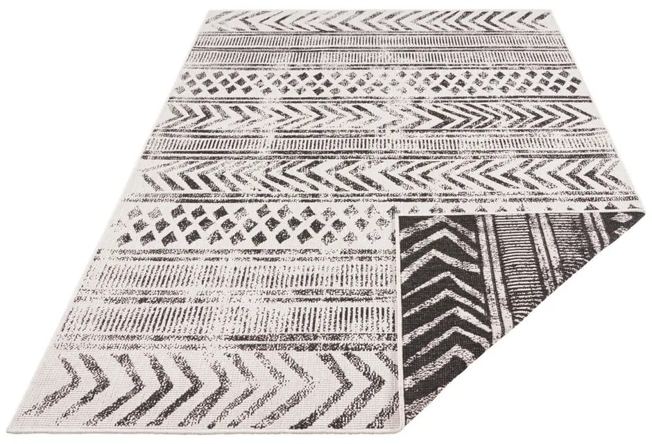 Covor adecvat pentru exterior NORTHRUGS Biri, 160 x 230 cm, negru-crem