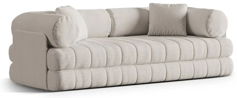 Canapea extensibila 3 locuri Kemi boucle L206 cm