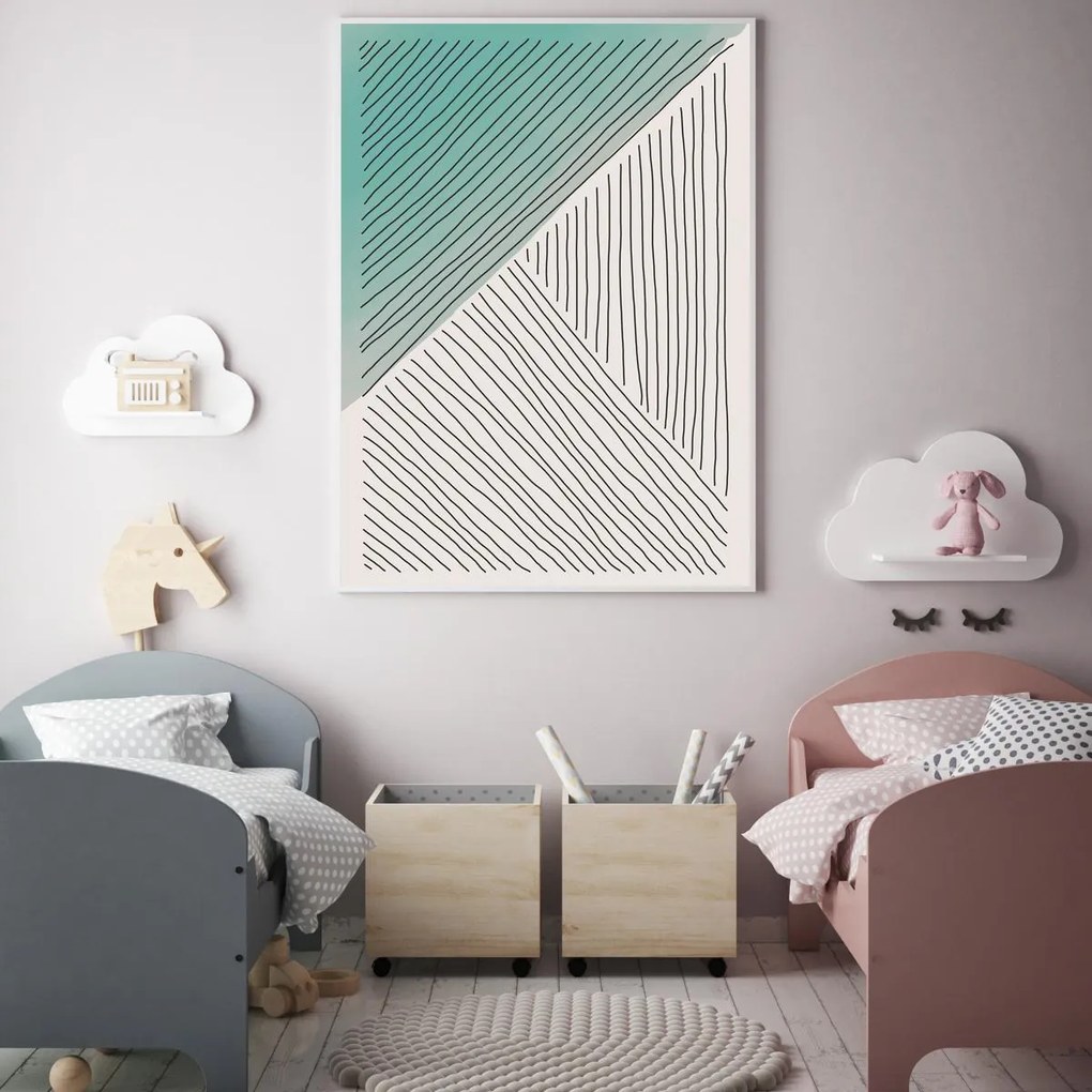 Poster - Abstracție pictată (A4)