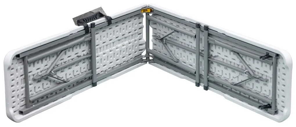 Autronic Bancă de grădină, metal, plastic, alb,AZ-K 1001 WT