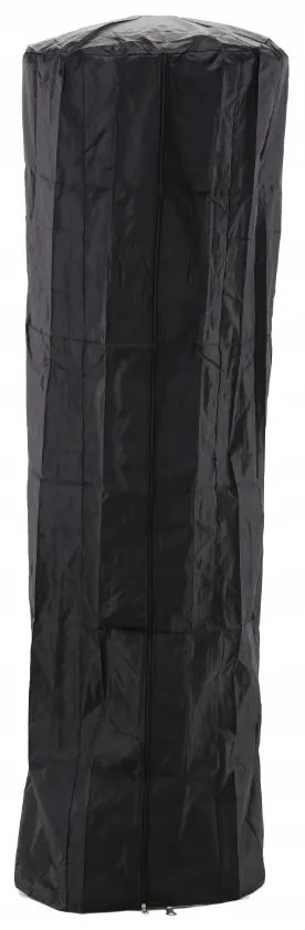 Încălzitor de terasă pe gaz cu regulator și manșon de protecție 1,8 m, negru