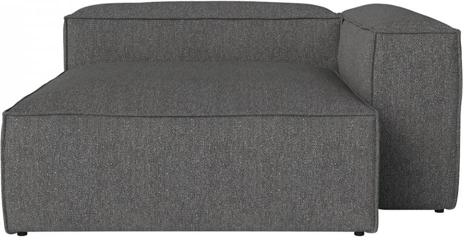 Canapea modulara gri din textil 150 cm Cosima Right Bolia