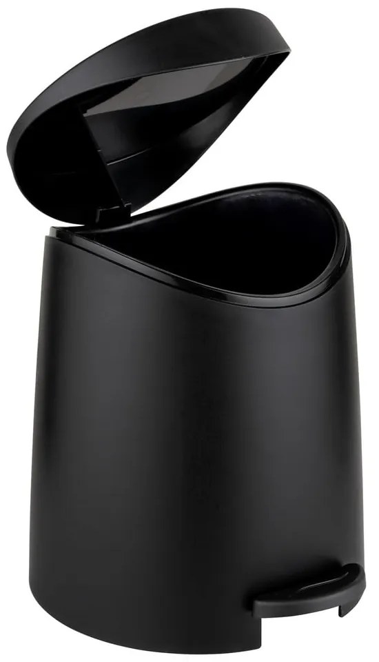 Coș de gunoi negru cu pedală din plastic 3 l Portes – Allstar