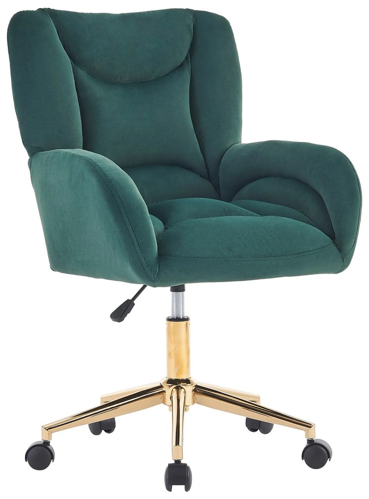 Scaun rotativ reglabil pe înălțime, Verde | Aosom Romania