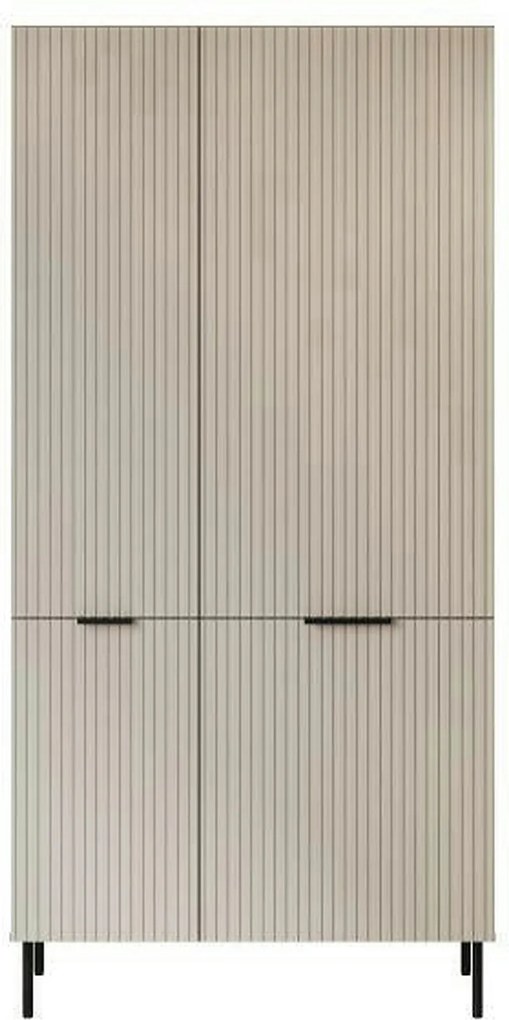 Dulap ALMERA TYP5, nuc/casmir, PAL laminat, cu 2 usi, 90x52x185 cm