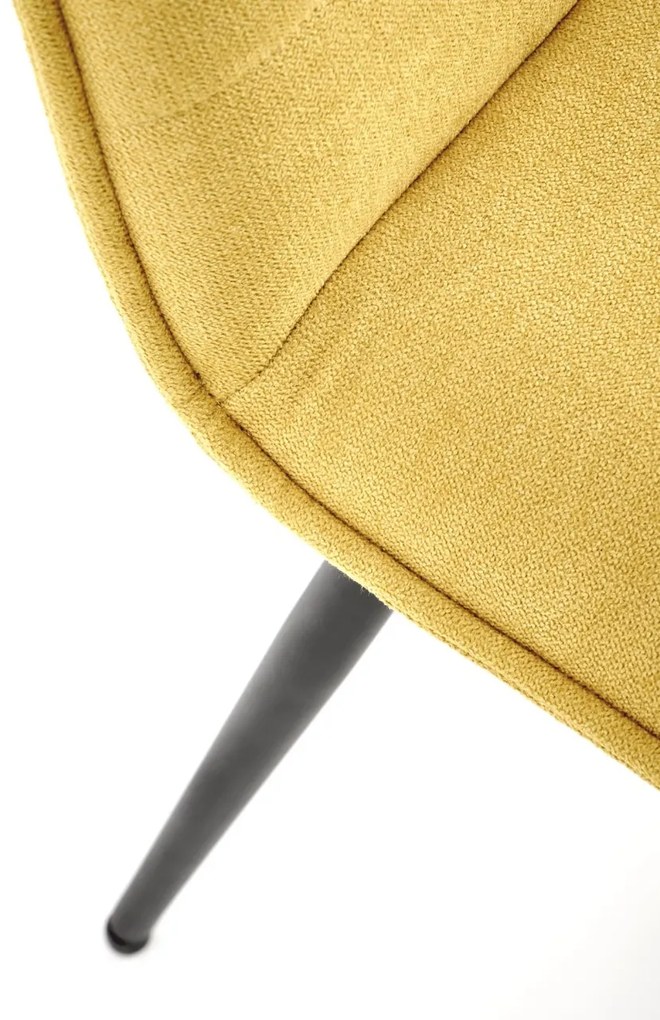 Scaun tapitat K493 mustariu - H92 cm