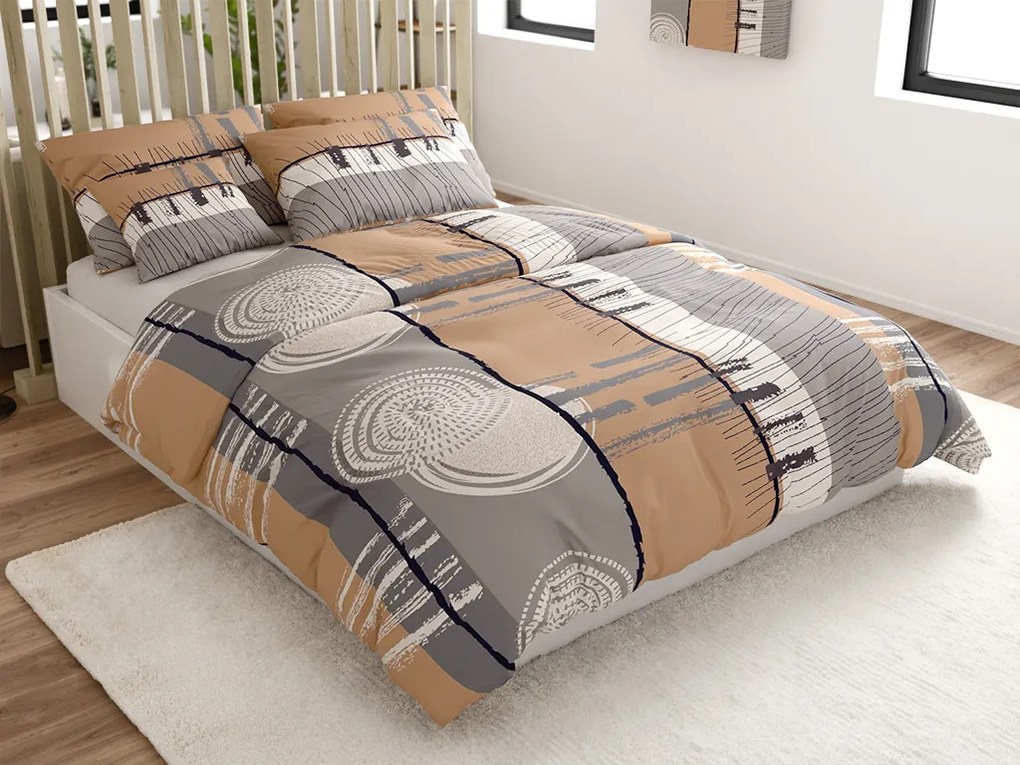 Lenjerie de pat din policoton PINIA POLY gri Dimensiune lenjerie de pat: 70 x 90 cm | 140 x 220 cm