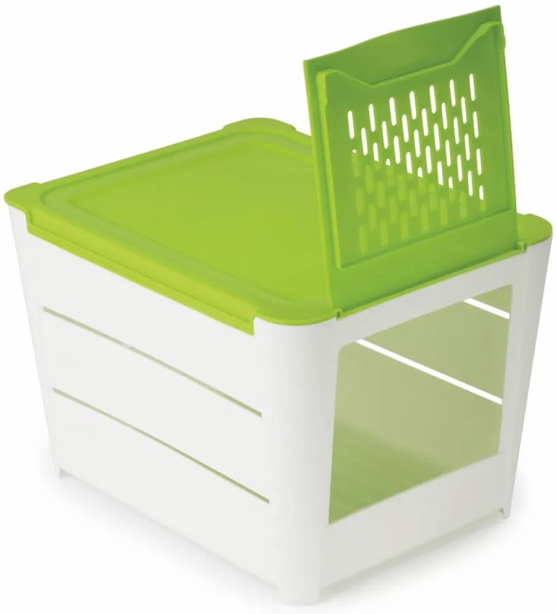 Cutie depozitare cartofi Snips Potatoes, alb - verde