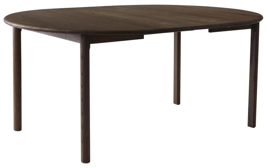 Masă de dining maro rotundă extensibilă din lemn de stejar ø 120 cm Noor – Hammel Furniture