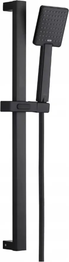 Set de dus cu bara Invena Patras cu 1 functie negru mat