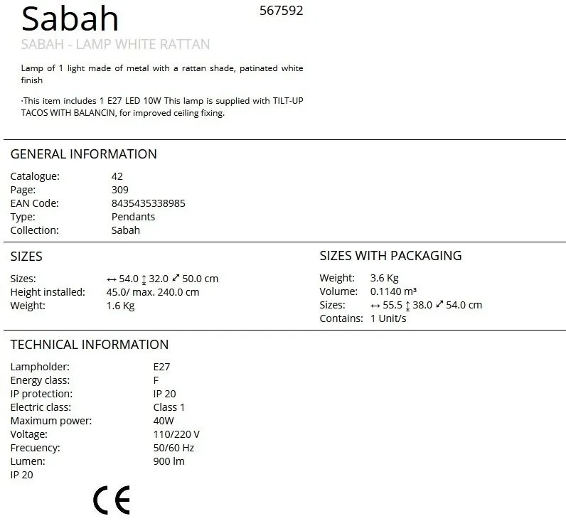 Lustra din ratan design modern Sabah
