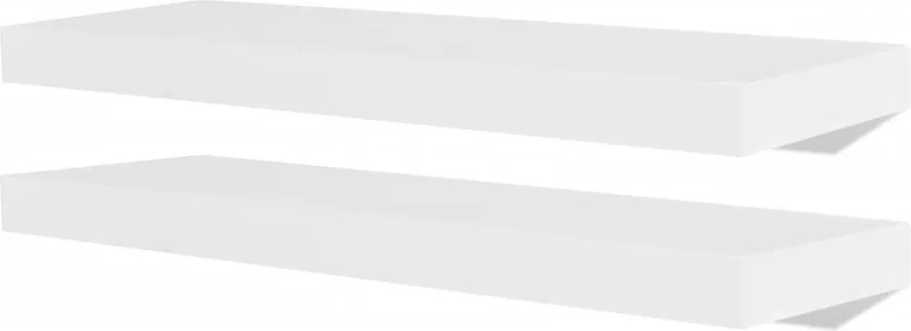 vidaXL Rafturi de perete, 4 buc., alb, 60 cm