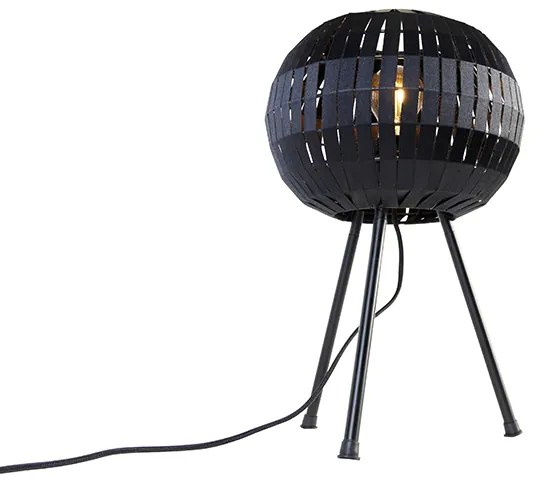 Lampă de masă modernă cu trepied negru - Zoë