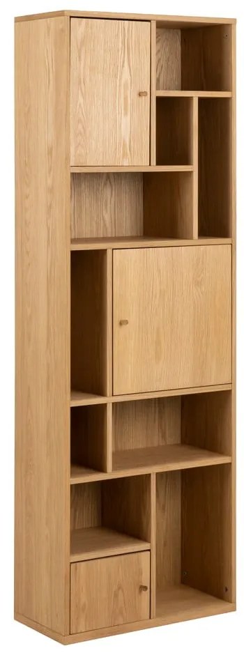 Bibliotecă în culoare naturală cu aspect de lemn de stejar 61x180 cm Rangoon – Actona