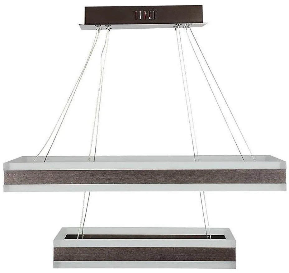 Lustră LED dimabilă pe cablu LED/113W/230V 3000K maro