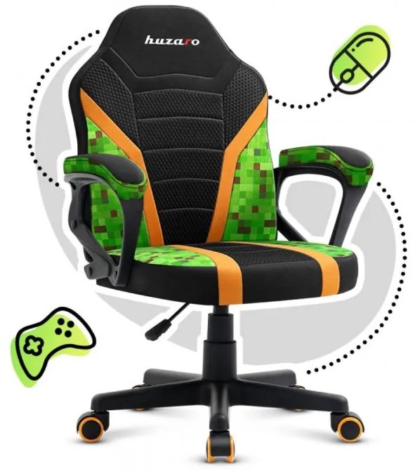 Scaun gaming confortabil pentru copii MINECRAFT