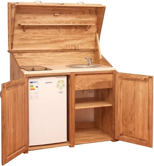 Mobila bucatarie  CHICINETA MICA, L130 60 H115 cm, lemn masiv