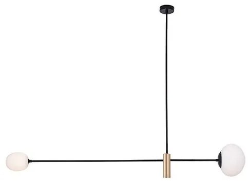 Pendul, Lustra design modern Lucia negru, auriu