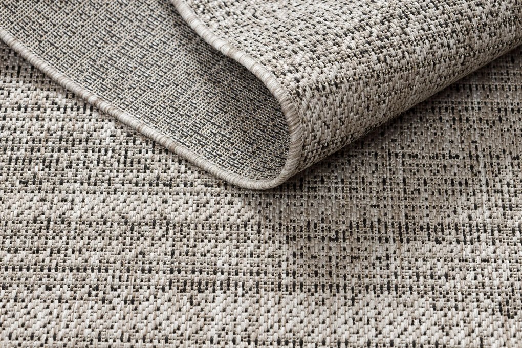 Covor sisal Floorlux 20389 argint si negru melange