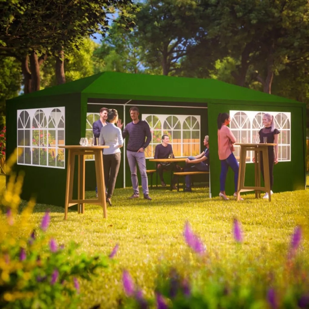 Cort de petrecere NEAPOL, 3x6m, verde Jurhan