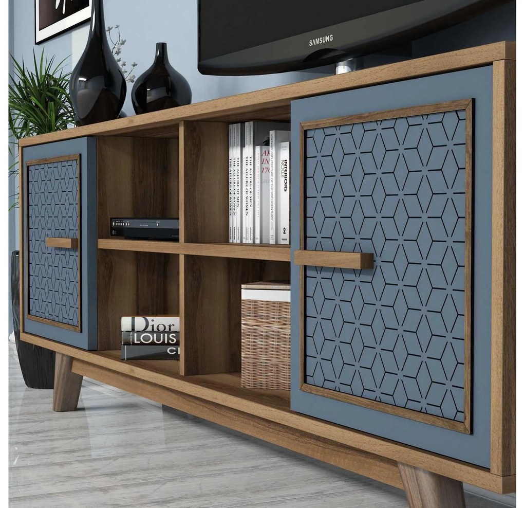 Mobilier living Aysha (Nuc + albastru). 1089198