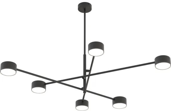 Lustră pe cablu NATSU 6xGX53/12W/230V negru