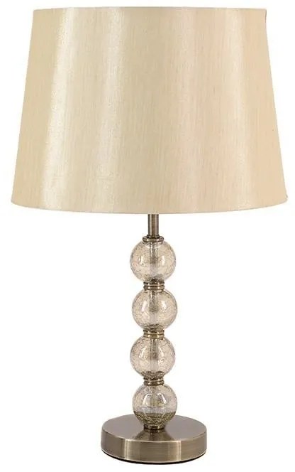 Veioza Antique Gold din sticla si metal 26 cm x 50cm