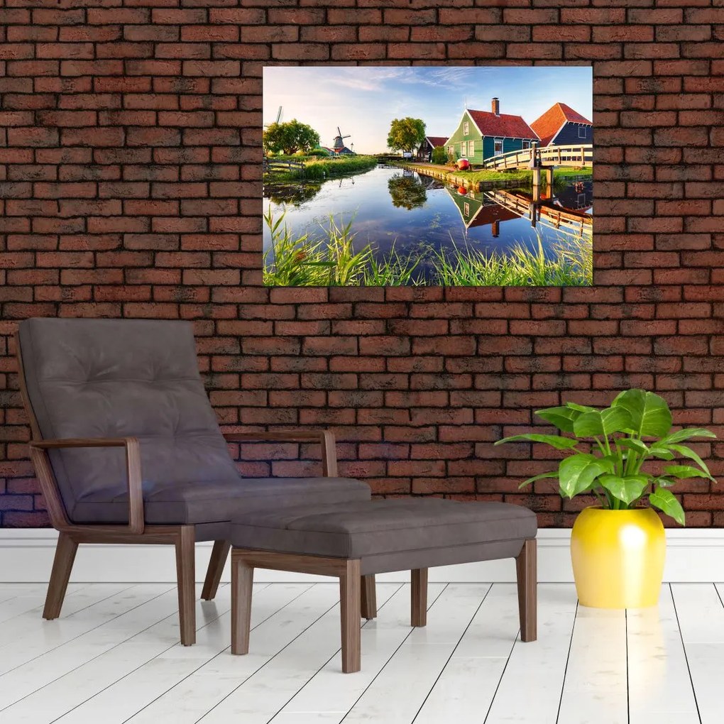 Tablou cu mori din Olanda (90x60 cm)