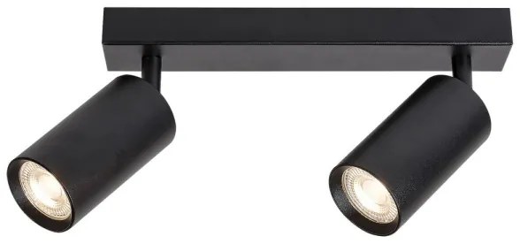 Spot de tavan SOLO 2xGU10/25W/230V negru Rabalux 2085