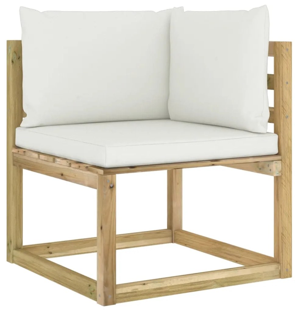 Canapea de gradina crem, MAJKEN
