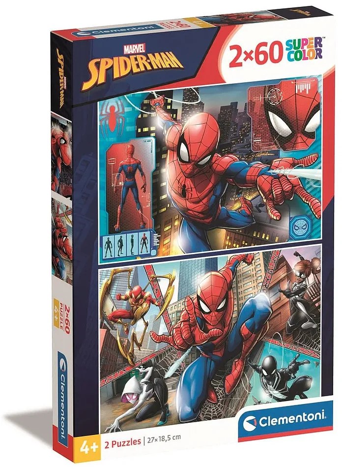 Omul Păianjen Partners in Suits Puzzle Clementoni 2x60 piese
