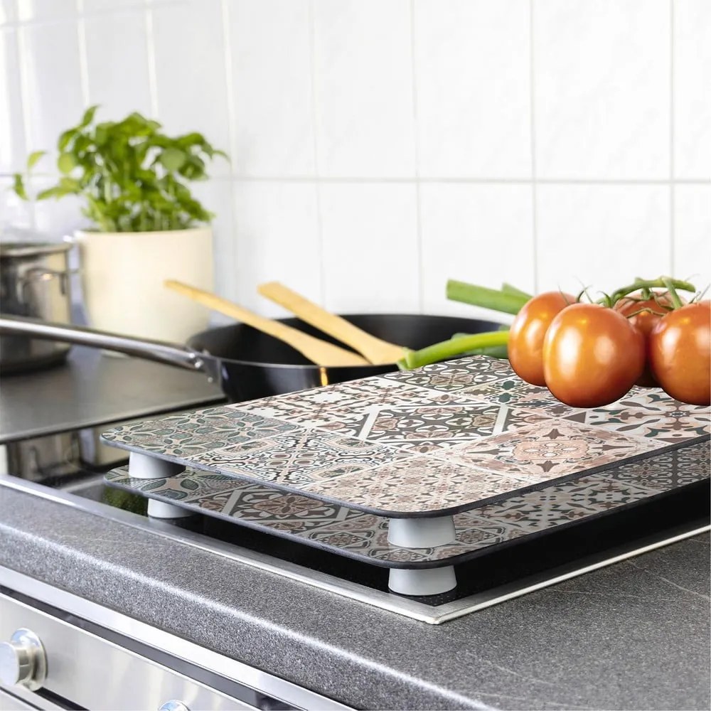 Set 2 protecții din sticlă pentru aragaz Wenko Universal Tile