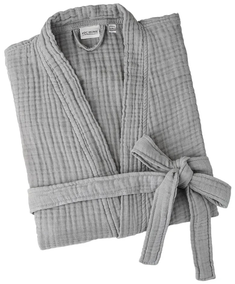 Halat gri L/XL din muselină Kimono – Foutastic