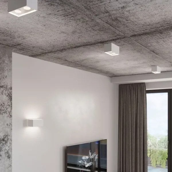 Plafonieră QUAD 2xGU10/40W/230V