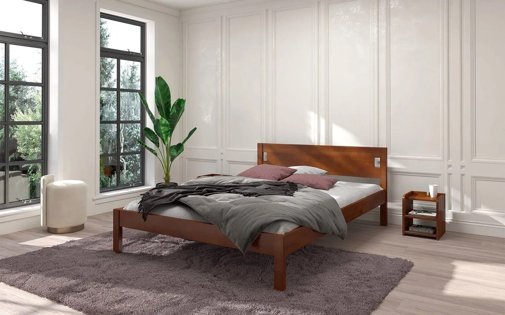 Pat lemn masiv Axel Fag Personalizabil - 120x200, Natur