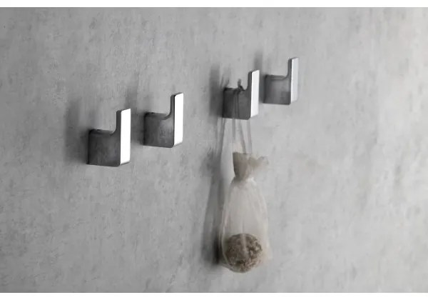 SET 2x cârlig de perete Gedy PIRENEI crom lucios