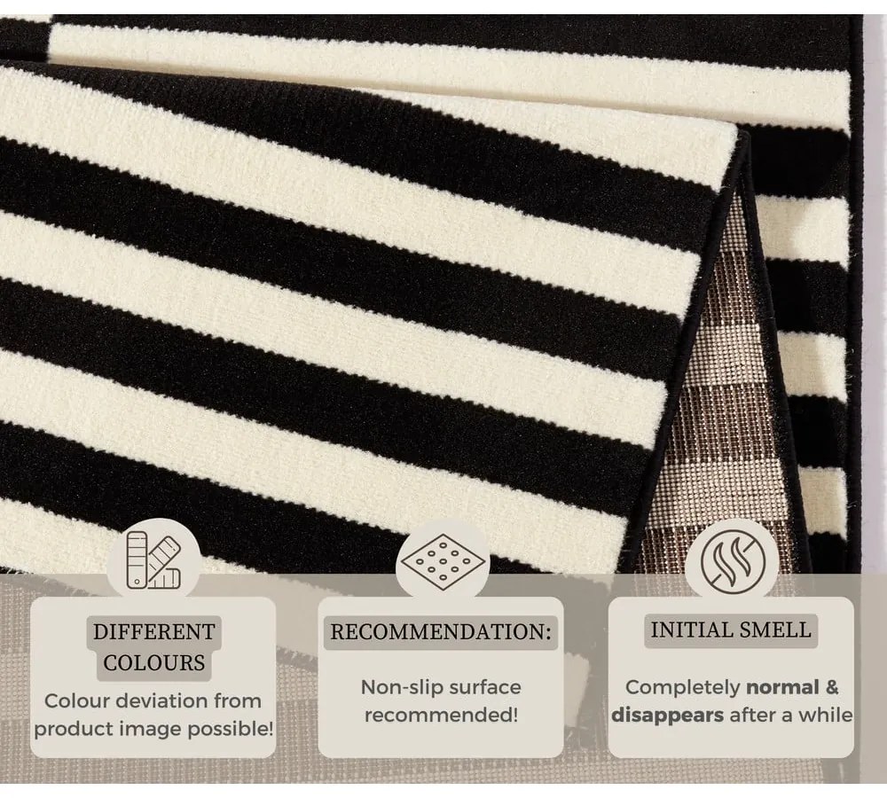 Covor negru/crem 160x230 cm Gloria – Hanse Home