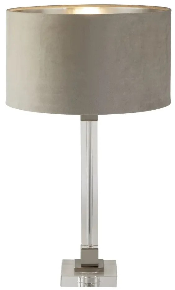 Veioza/Lampa de masa design modern Scarborough, nickel, taupe