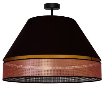 Lustră aplicată COPPER Duolla SHINY 1xE27/15W/230V d. 60 cm negru/cupru