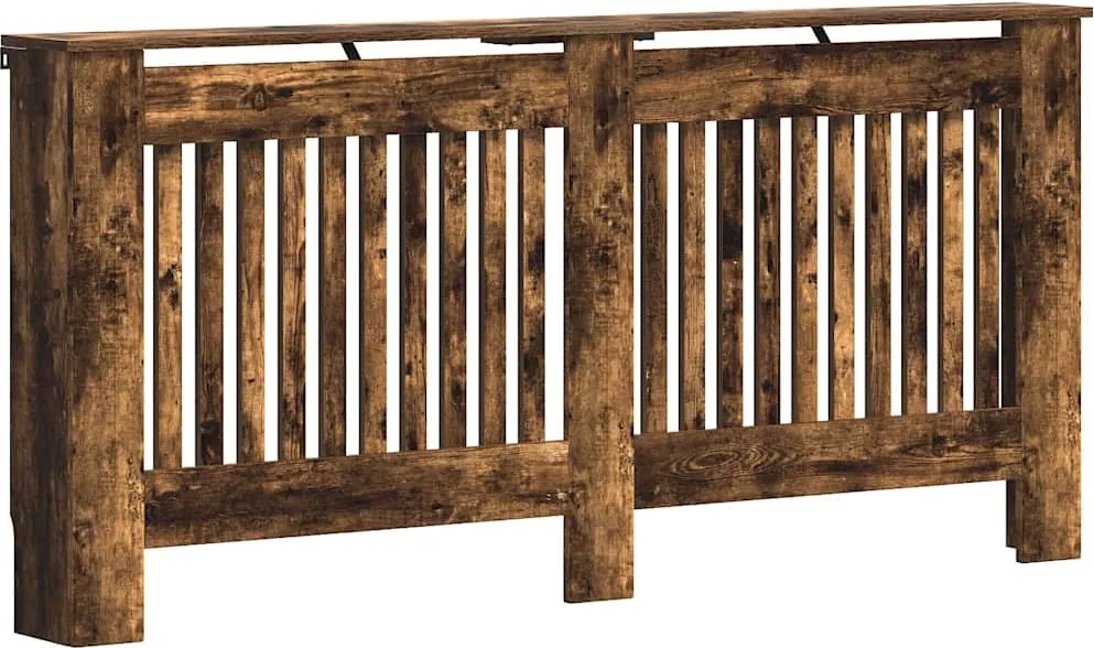 vidaXL Capac pentru radiator Stejar fumuriu 172 x 19 x 81,5 cm